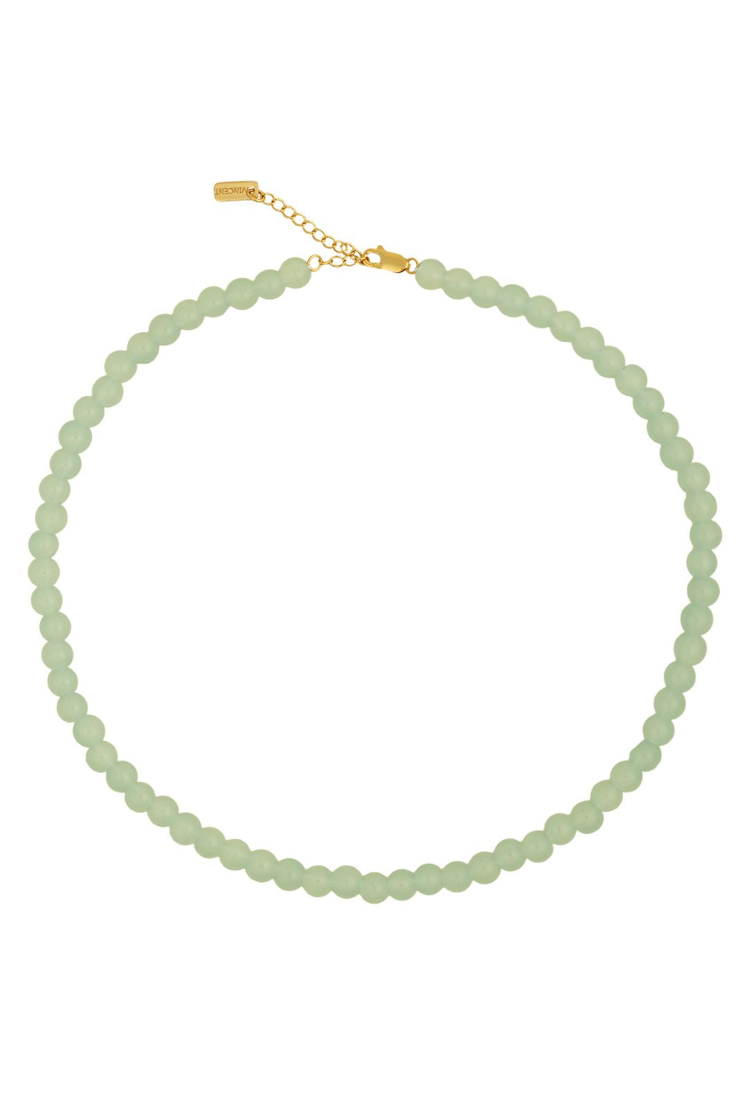House Of Vincent - Candy Coral Pistachio S Necklace VJ233-UNG-G-S - Light Green - Gilded