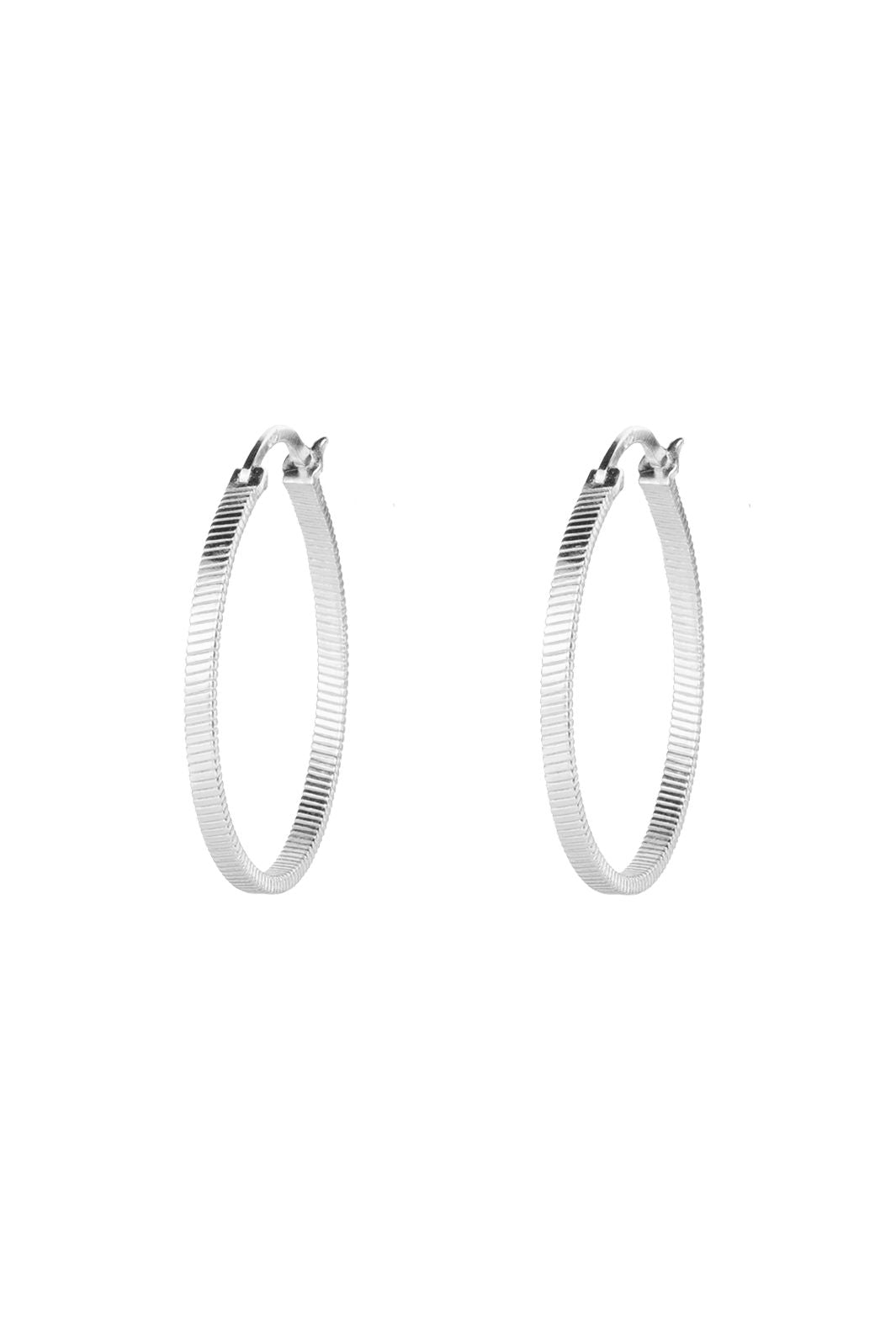 House Of Vincent - Fortune Teller Creol Earrings L VJ078-UES-L - Silver