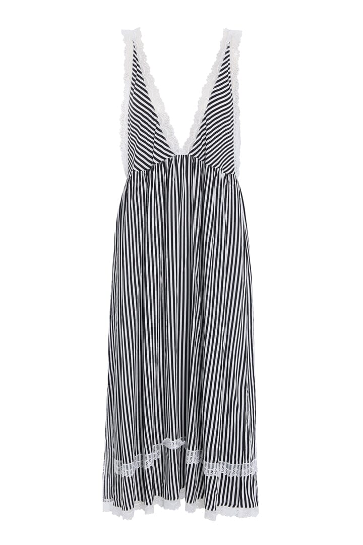 Hunkøn - Vicky Dress 25982 - Black Striped Kjoler