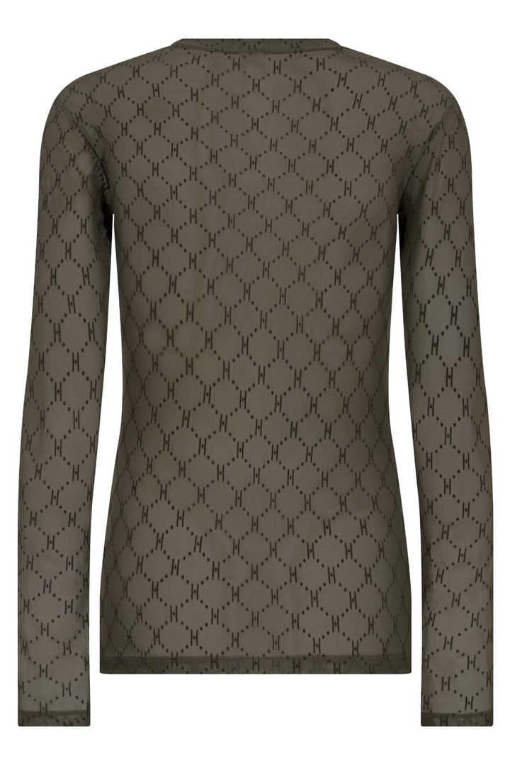 Hype The Detail - Mesh Blouse 300-14 - 11 - Grøn