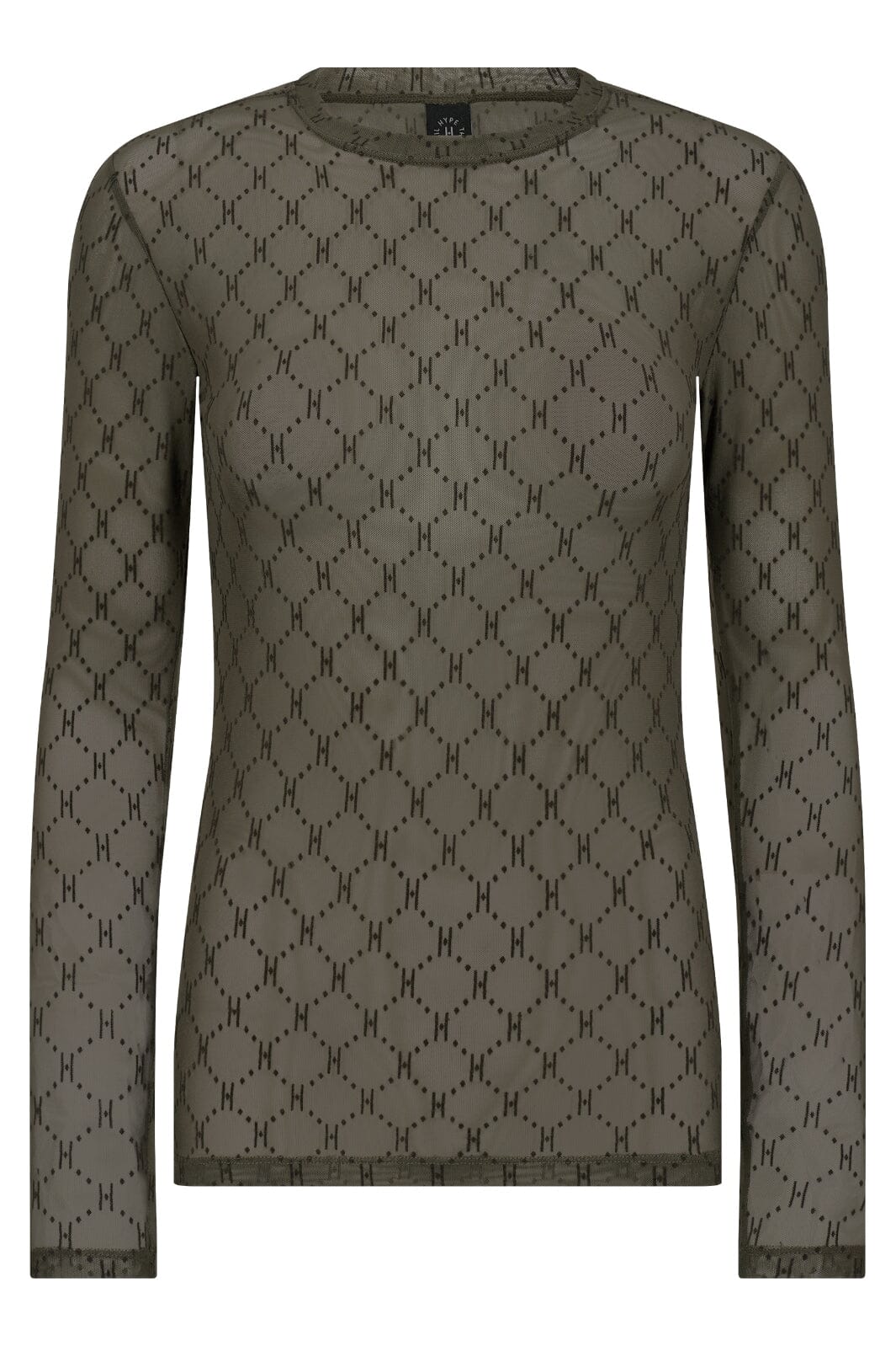 Hype The Detail - Mesh Blouse 300-14 - 11 - Grøn