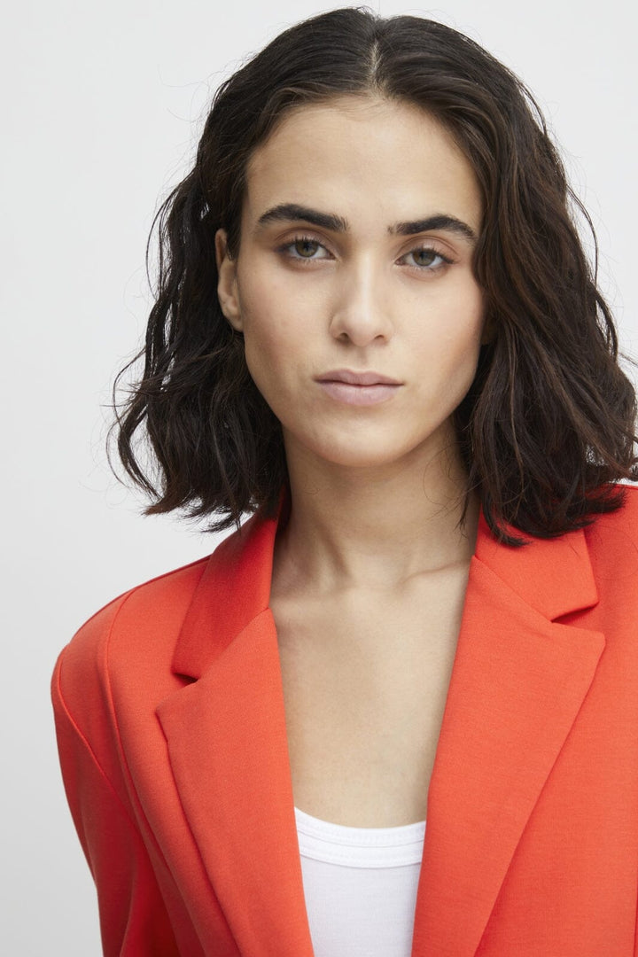 Ichi - Ihkate Sus Oversize Bl - Poppy Red Blazere