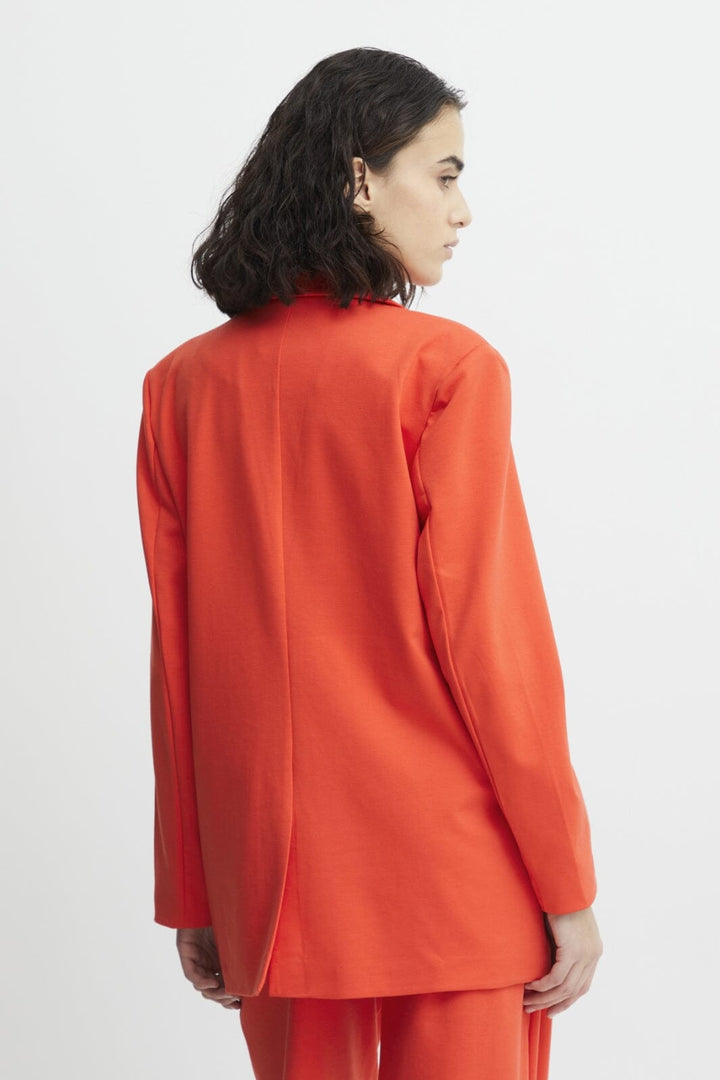Ichi - Ihkate Sus Oversize Bl - Poppy Red Blazere