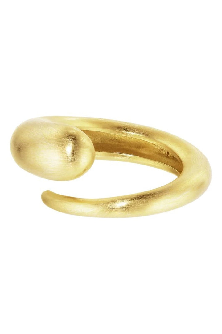 Jane Kønig - Orbis Drop Ring ODR-SS25-G - Forgyldt