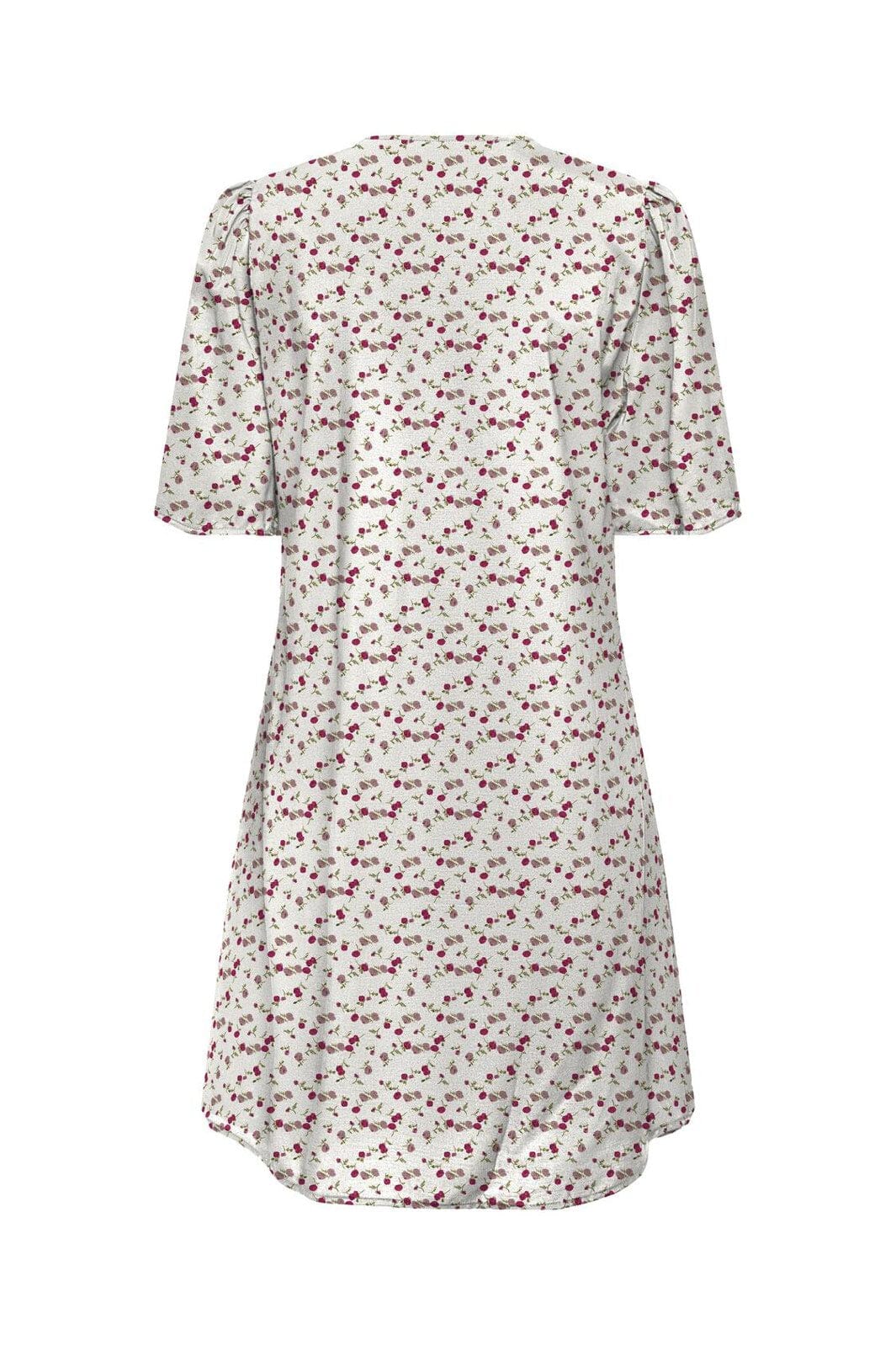 JDY - Jdycarrie 2/4 Short Dress - 4978337 Cloud Dancer Red Mini Flower