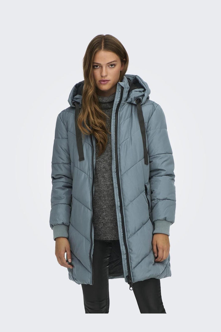 JDY - Jdyskylar Life Hood Jacket - 4050095 Stormy Weather Black