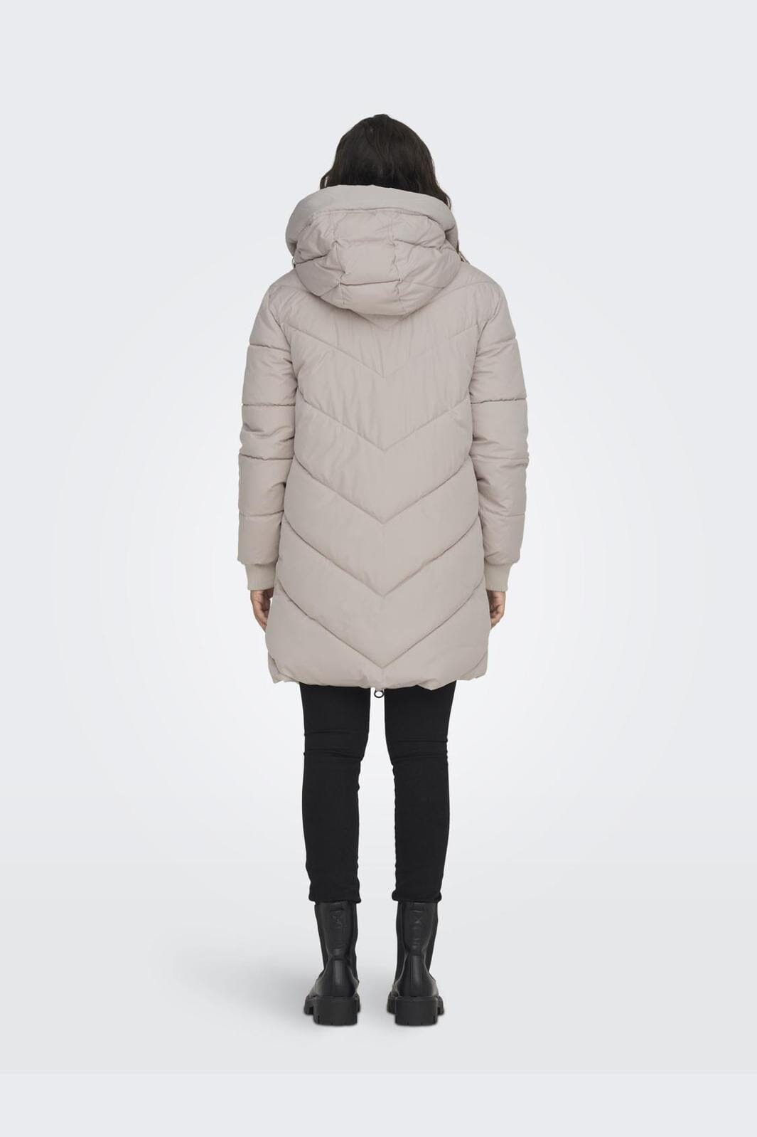 JDY - Jdyskylar Life Hood Jacket - 4341824 Chateau Gray Black