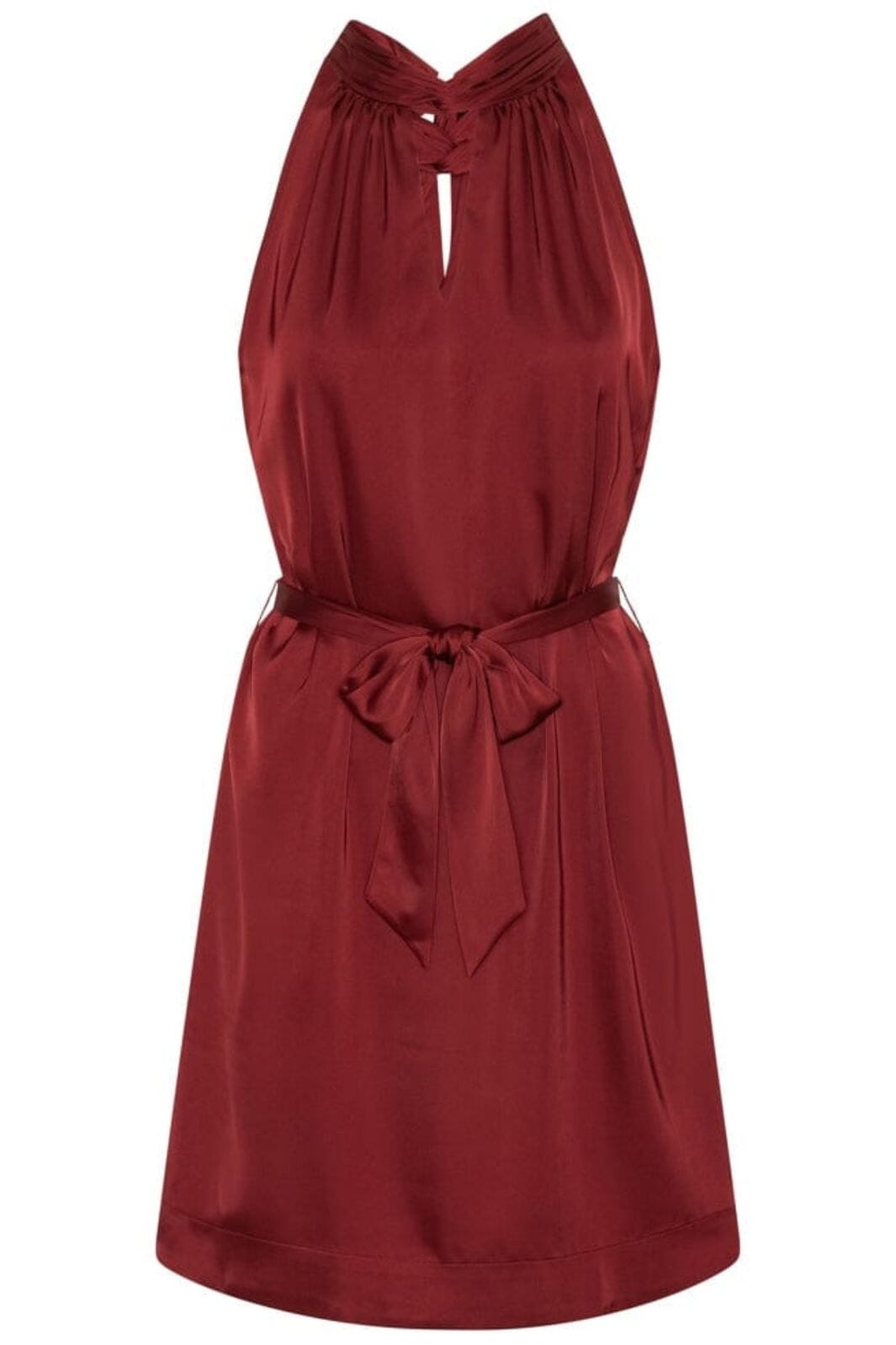 Karmamia - Ava Mini Dress 2309 - Semi Rich Merlot Kjoler