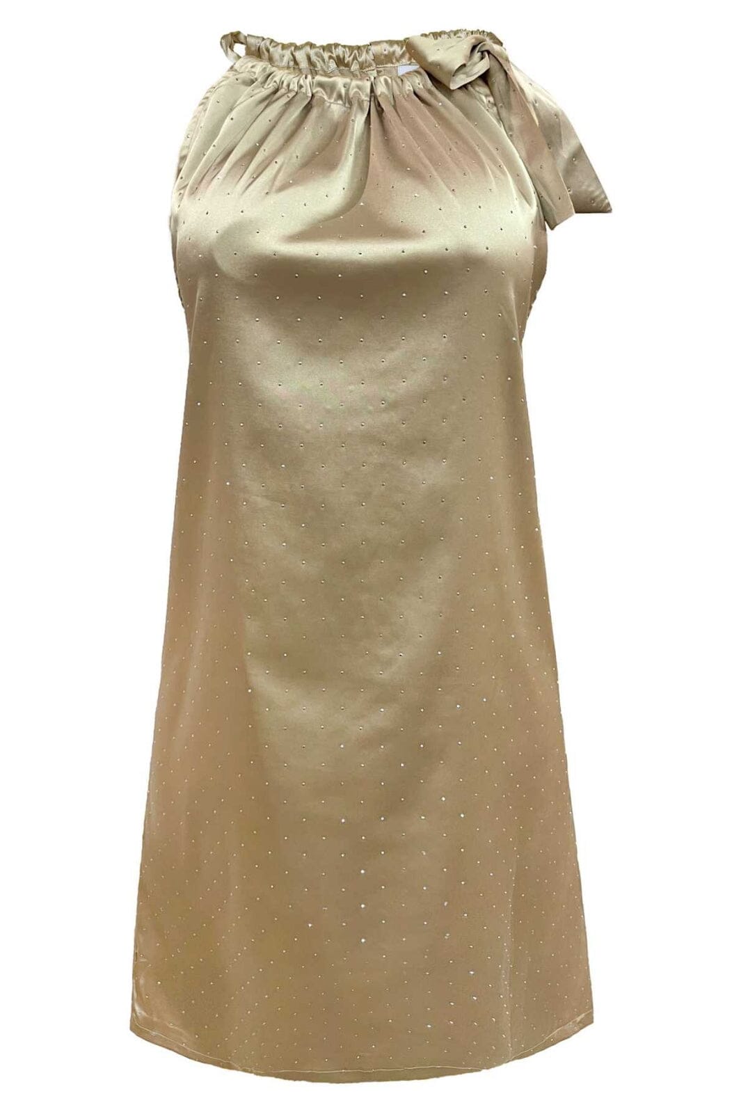 Liberte - Hailey-Halterneck-Dress 22122 - Champagne Diamond