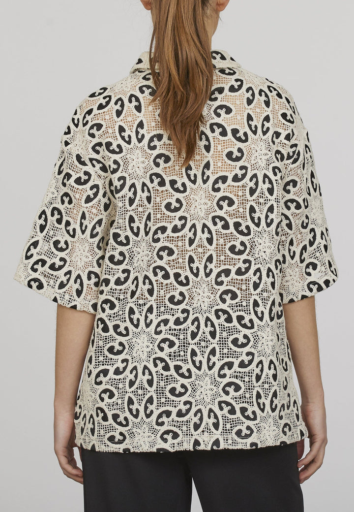 Love & Divine - Love1092 - 112 Cream/Black Skjorter