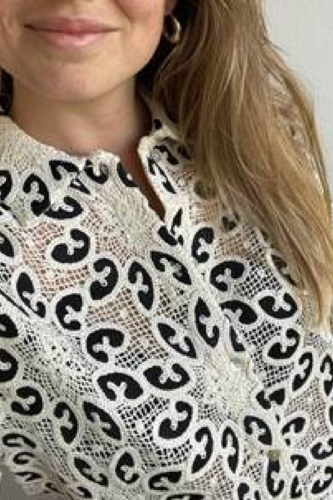 Love & Divine - Love1092 - 112 Cream/Black Skjorter