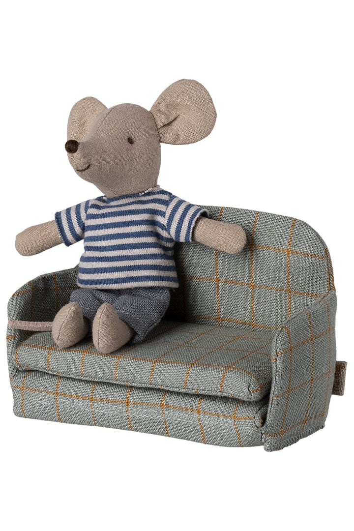 Maileg - Sofa Seng, Mus - Tern - Mouse Furniture Legetøj