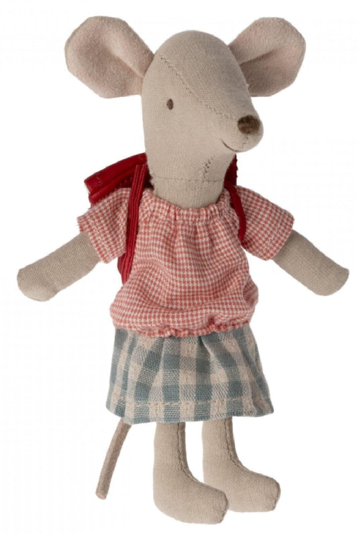 Maileg - Tricycle Mouse, Big Sister - Red Dekoration