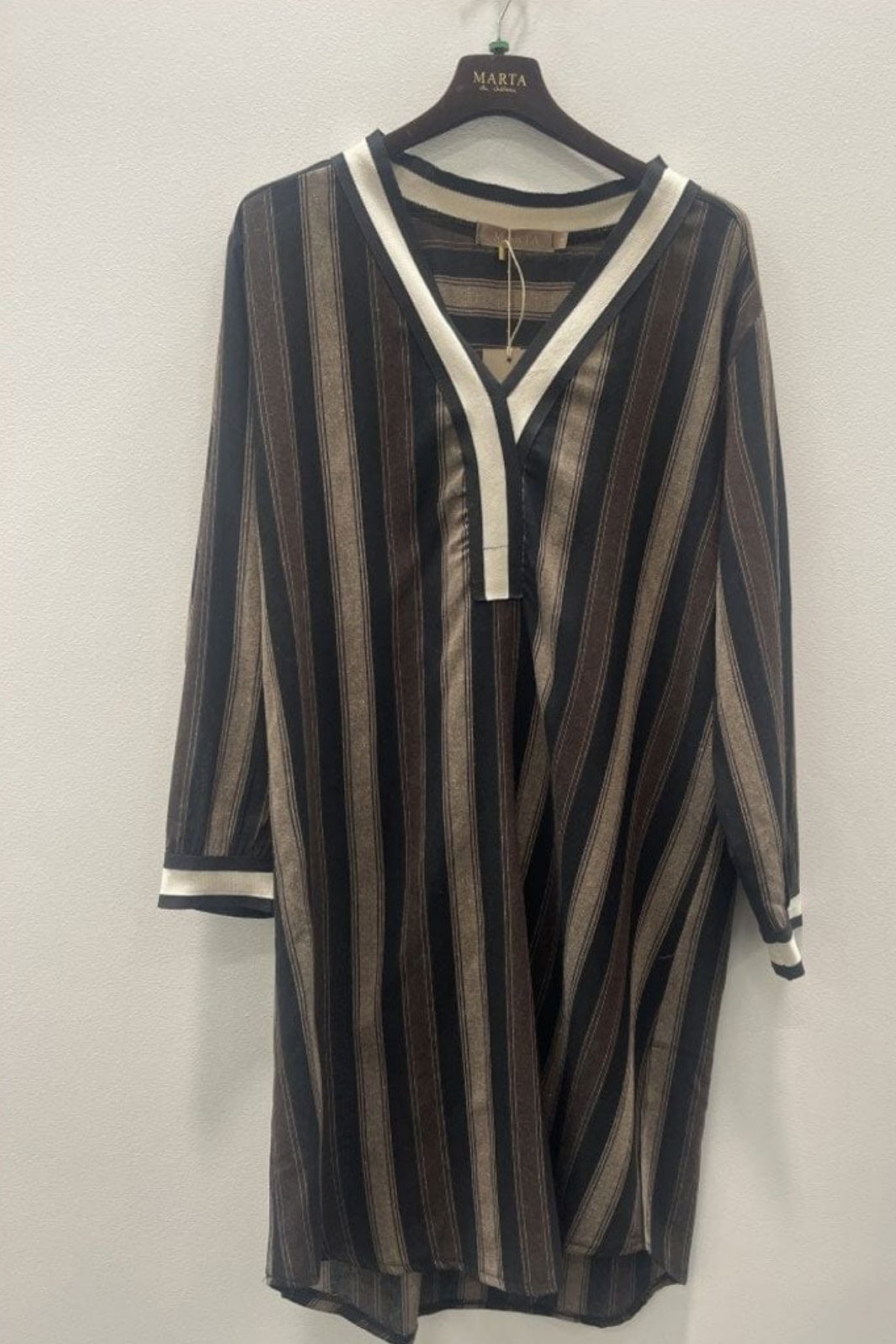 Marta Du Chateau - Mdcsaylor Dress 25231 - Black/Camello2 Kjoler