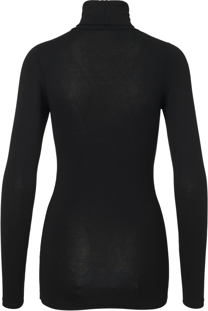 MbyM - Ina Basic Turtleneck - Black Bluser