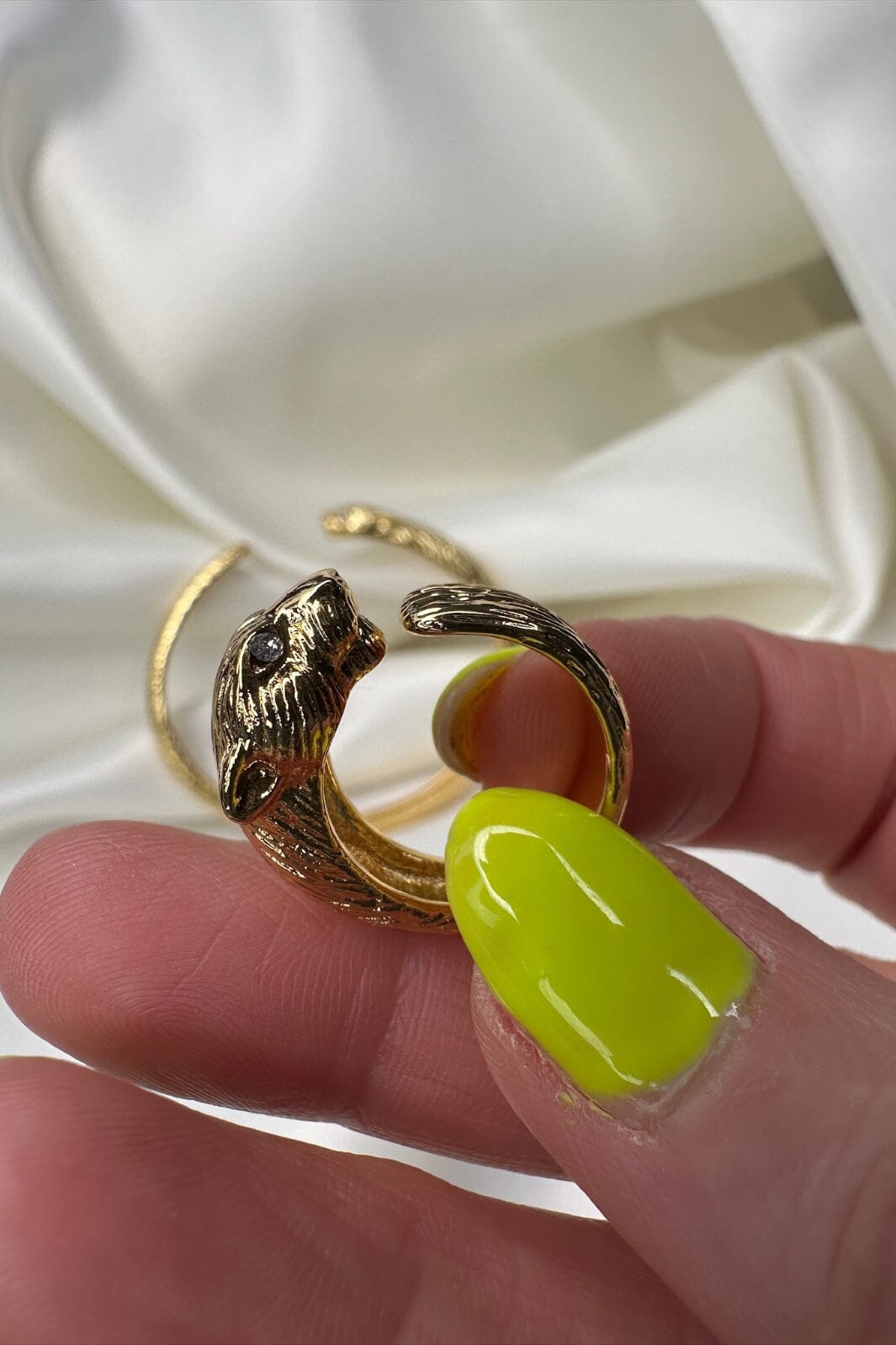 Mellow Moon - Leopard Love Ring - Forgyldt Ringe