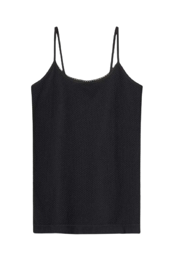 Molly&My Wardrobe - Karina Top w. narrow strap - Black Toppe