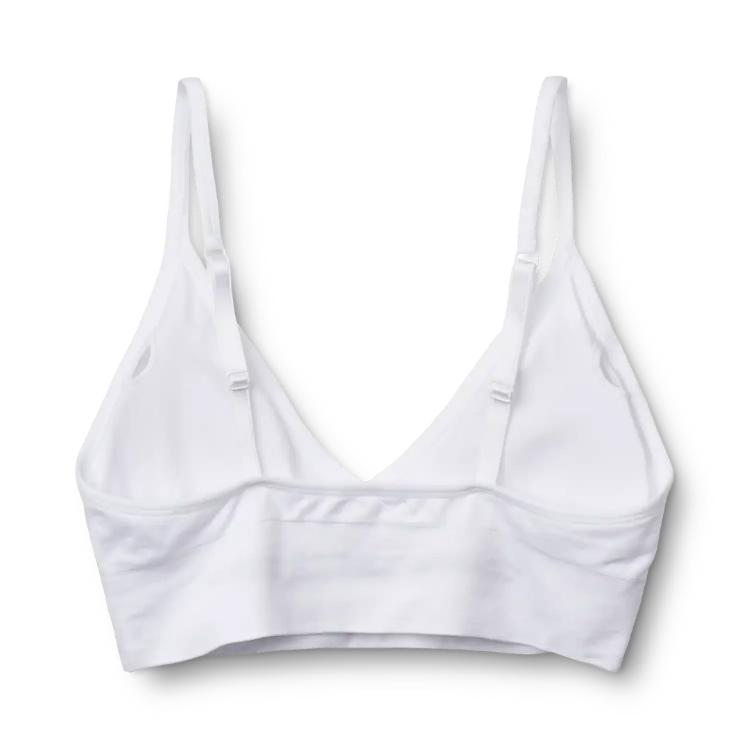 Molly&My Wardrobe - Luise Bra Top Narrow Strap W. Padding - White BH