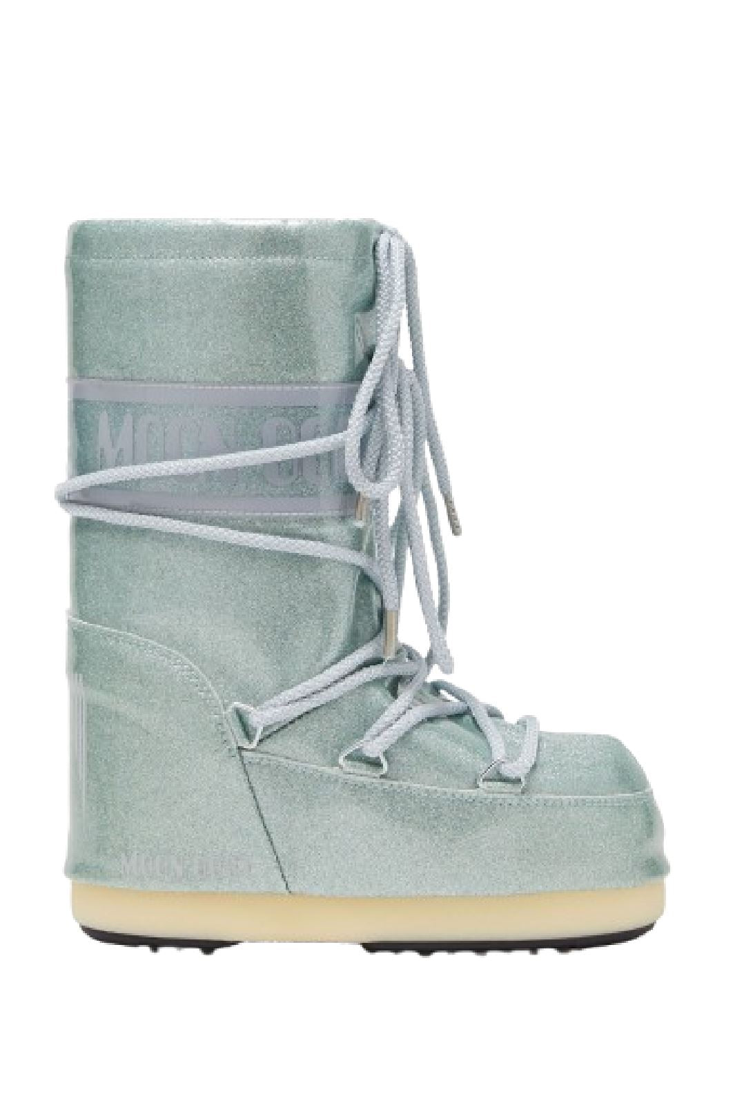 Moon Boot - Mb Icon Jr Glitt - F001 Light Blue Støvler