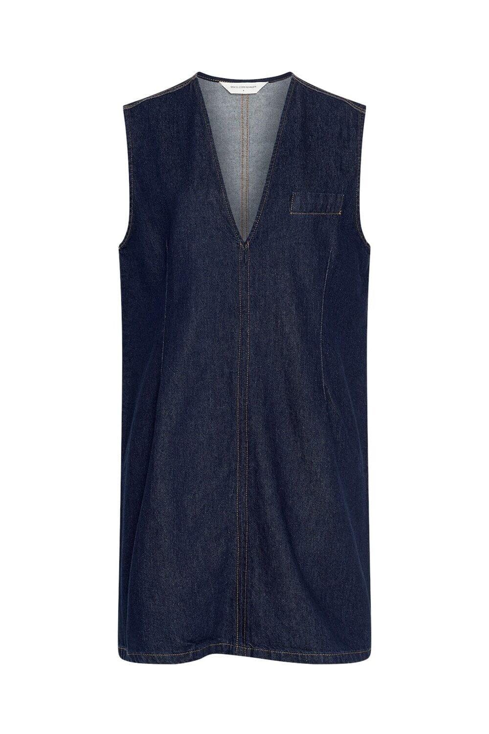 Moss Copenhagen - Mschadna Alena Sl Dress 19722 - Dark Blue Wash Kjoler