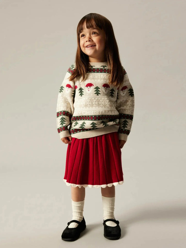 Name It - Nmfralbo Knit Skirt - 4845429 Jester Red Nederdele