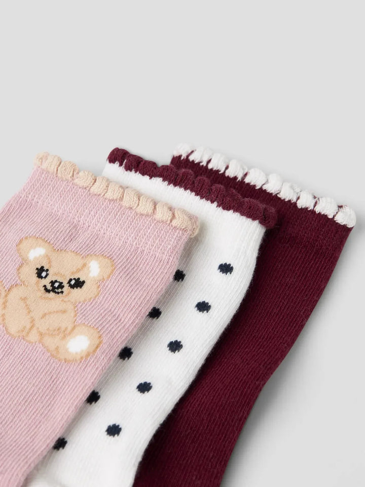 Name It - Nmfriva Sock - 4878941 Burgundy Strømper