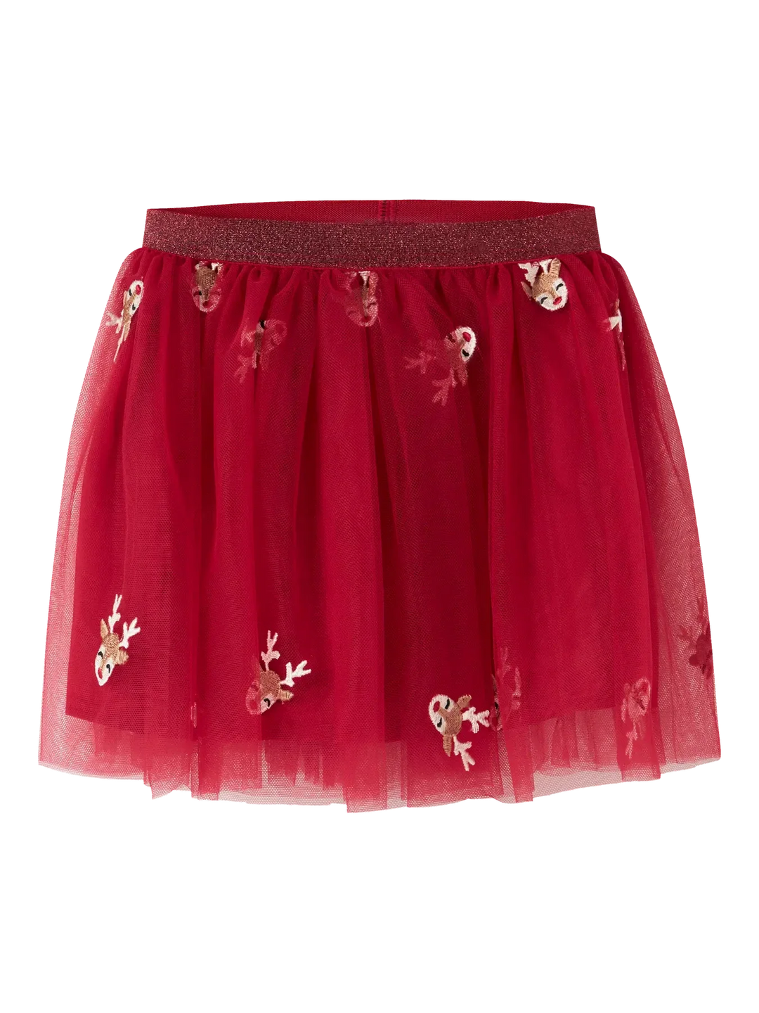 Name It - Nmfveross Tulle Skirt - 4930109 Jester Red Reindeer Nederdele