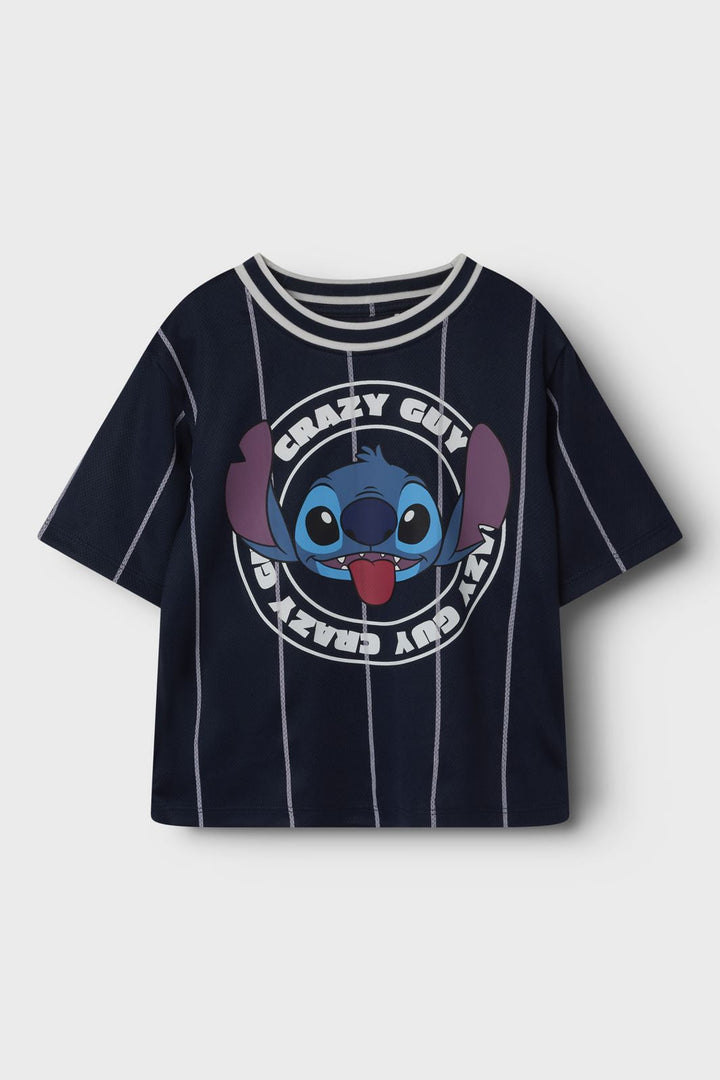 Name It - Nmmariz Stitch Nreg Ss Poly Top Wdi - 4753409 Navy Blazer