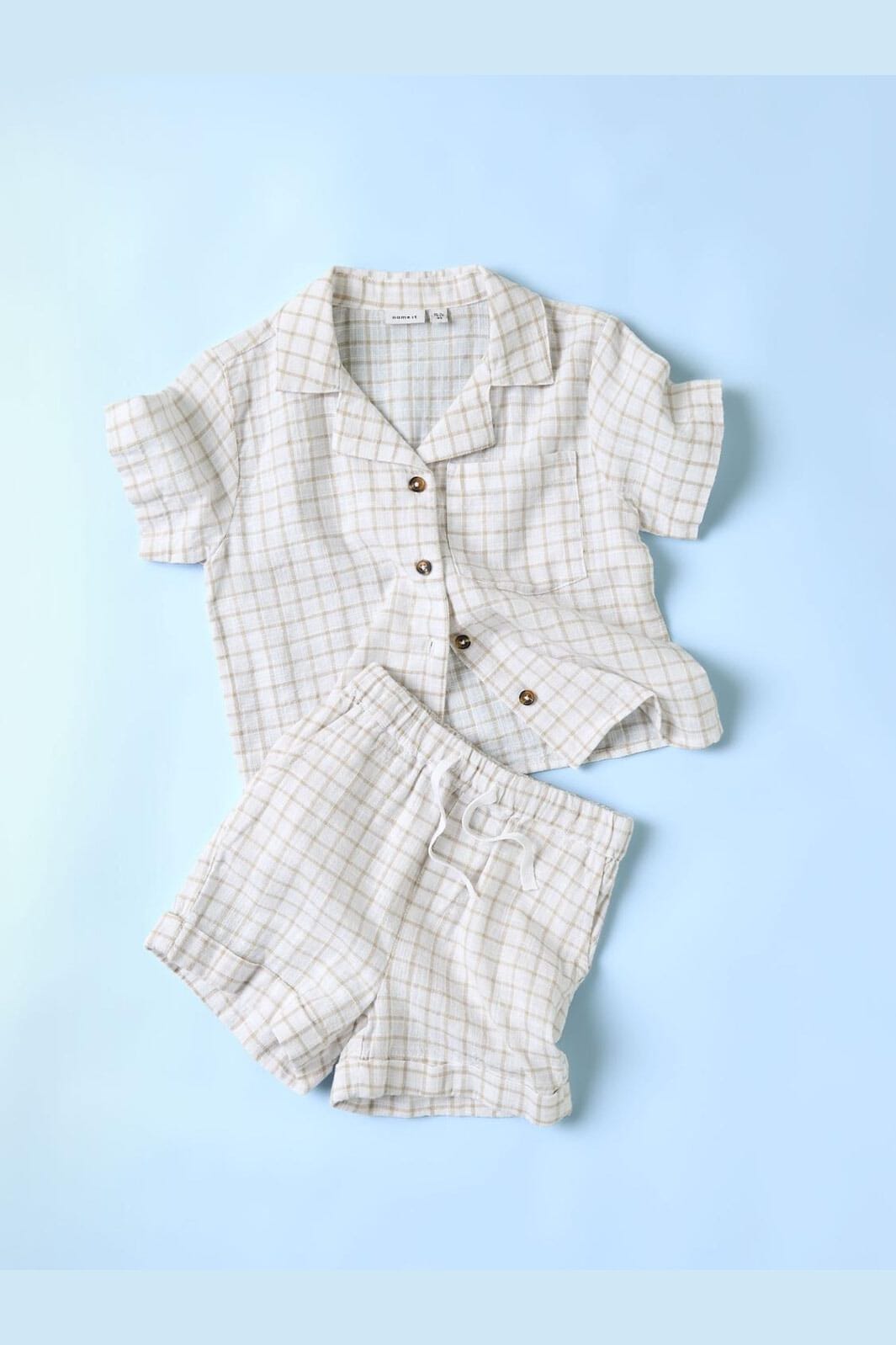 Name It - Nmmhalom Nreg Shorts Box - 4751439 Bright White