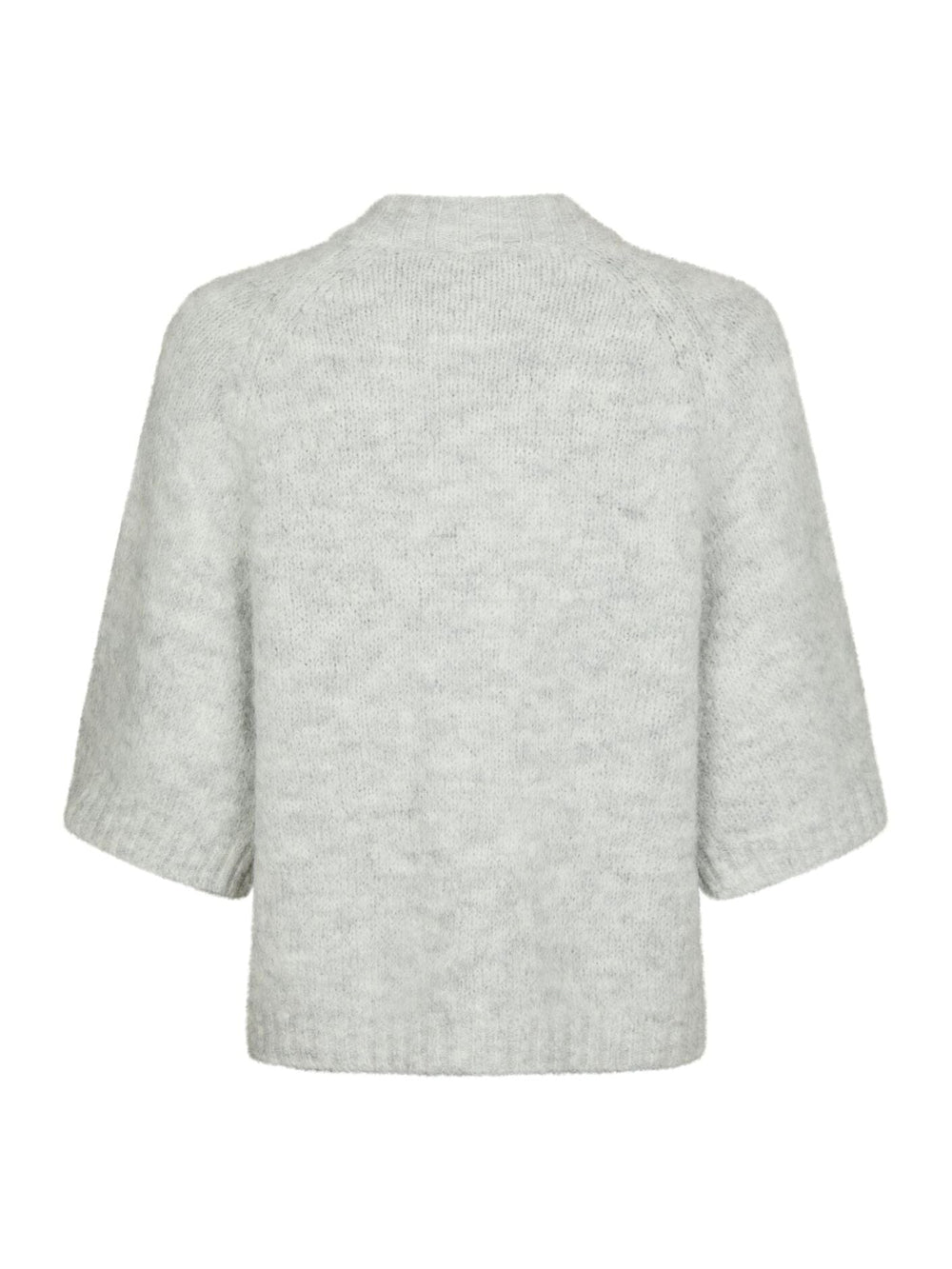 Neo Noir - Benuta Fluffy Knit Cardigan 165816 - 103 - Light Grey Melange Cardigans