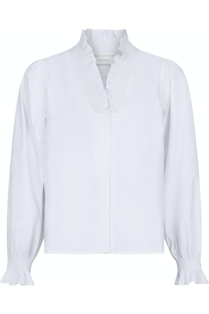 Neo Noir - Brielle Solid Shirt - White Skjorter