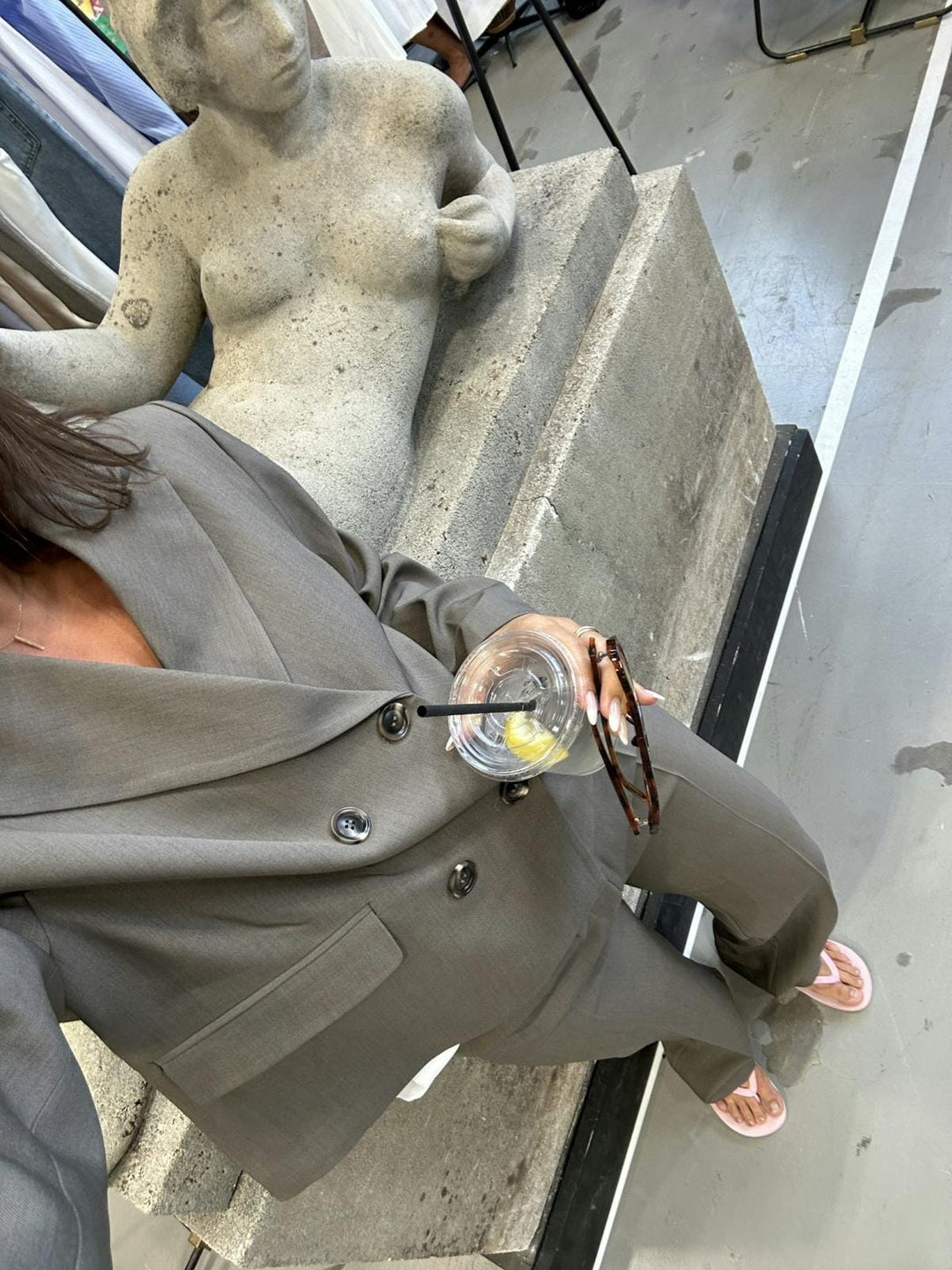Neo Noir - Conan Structure Blazer - Khaki Blazere
