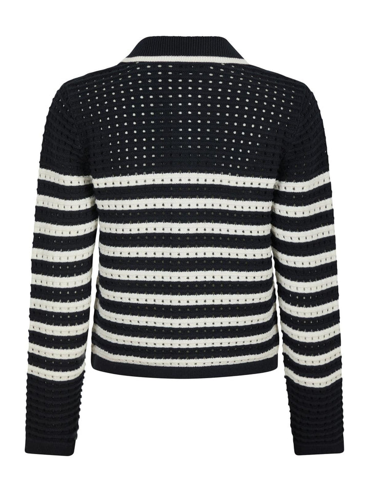 Neo Noir - Effie Knit Cardigan 164571 - 141 - Navy Cardigans