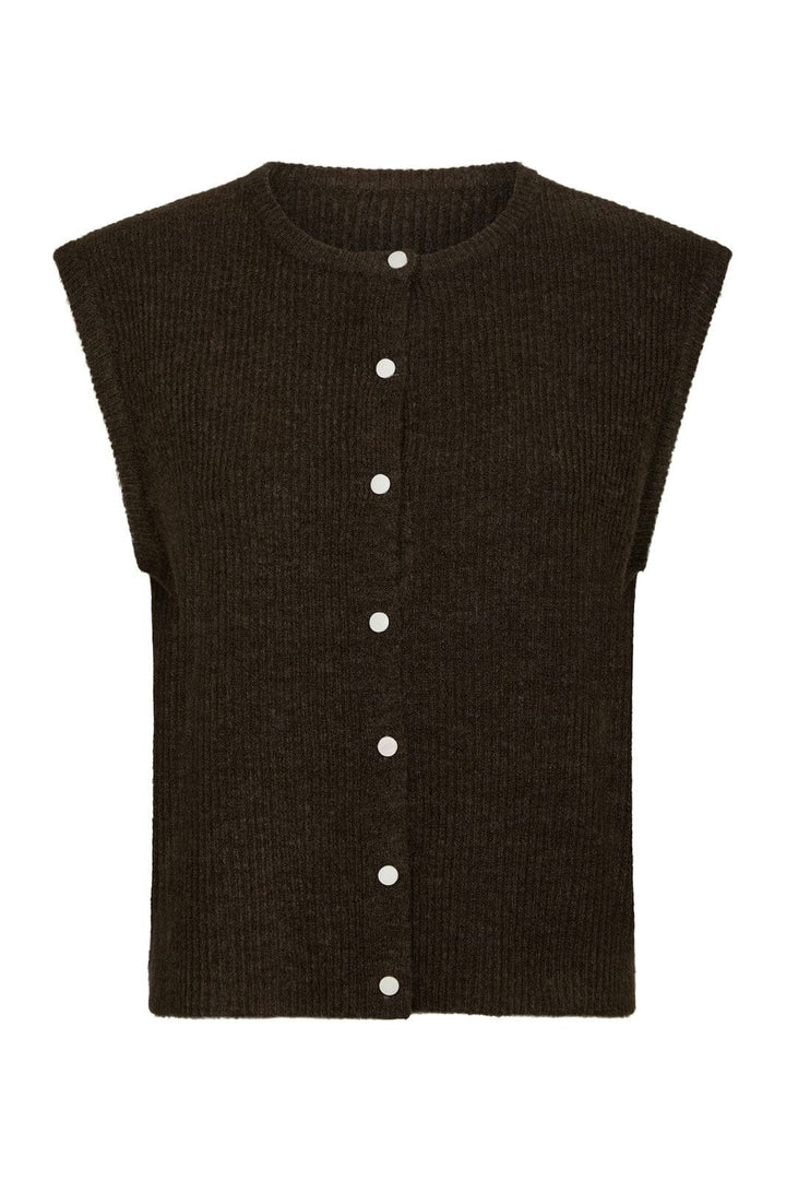 Neo Noir - Everest Knit Vest 164870 - 210 - Brown