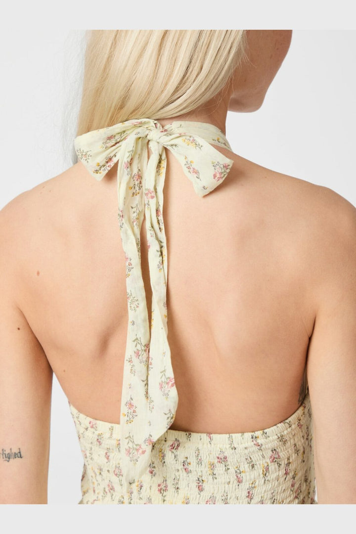 Neo Noir - Magda Fine Print Dress 165345 - 122 - Creme