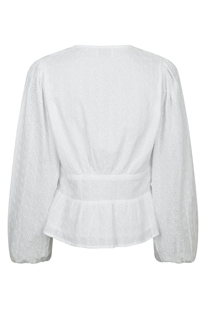 Neo Noir - Neroni Embroidery Blouse 166019 - 120 - White