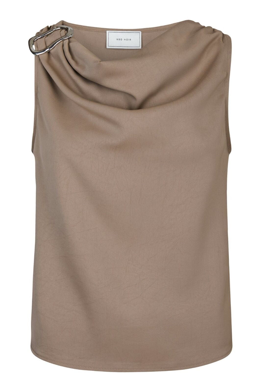 Neo Noir - Scotta Dull Sateen Top 165566 - 811 - Dark Taupe