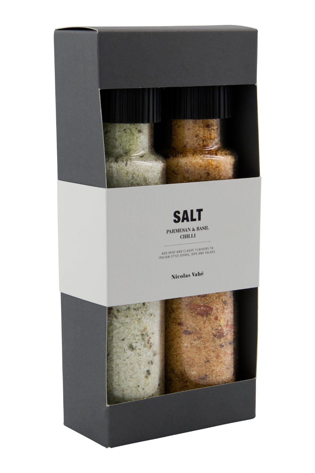 Nicolas Vahe - Gaveæske, Nicolas Vahé Parmesan & Basil salt & Chilli salt Køkkentilbehør
