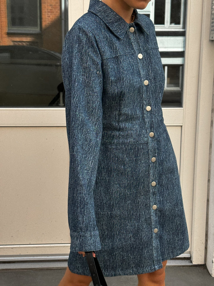 Noella - Benita Ls Dress - 1050 Blue Snow Wash Kjoler