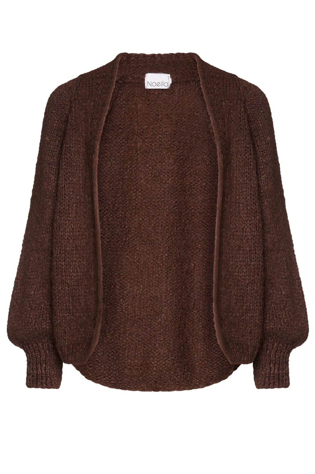 Noella - Fora Knit Cardigan - 548 Dark Brown Cardigans