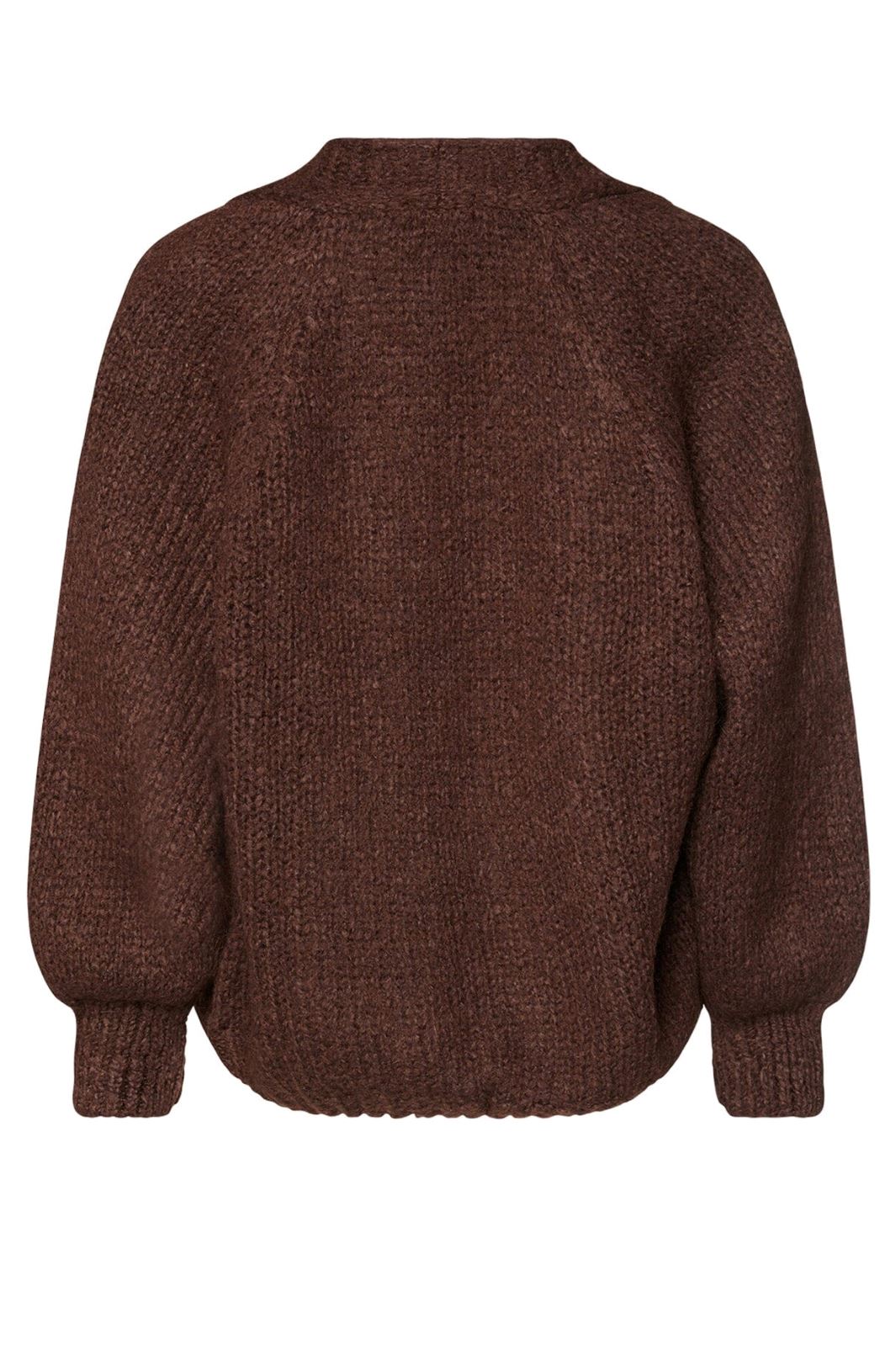 Noella - Fora Knit Cardigan - 548 Dark Brown Cardigans