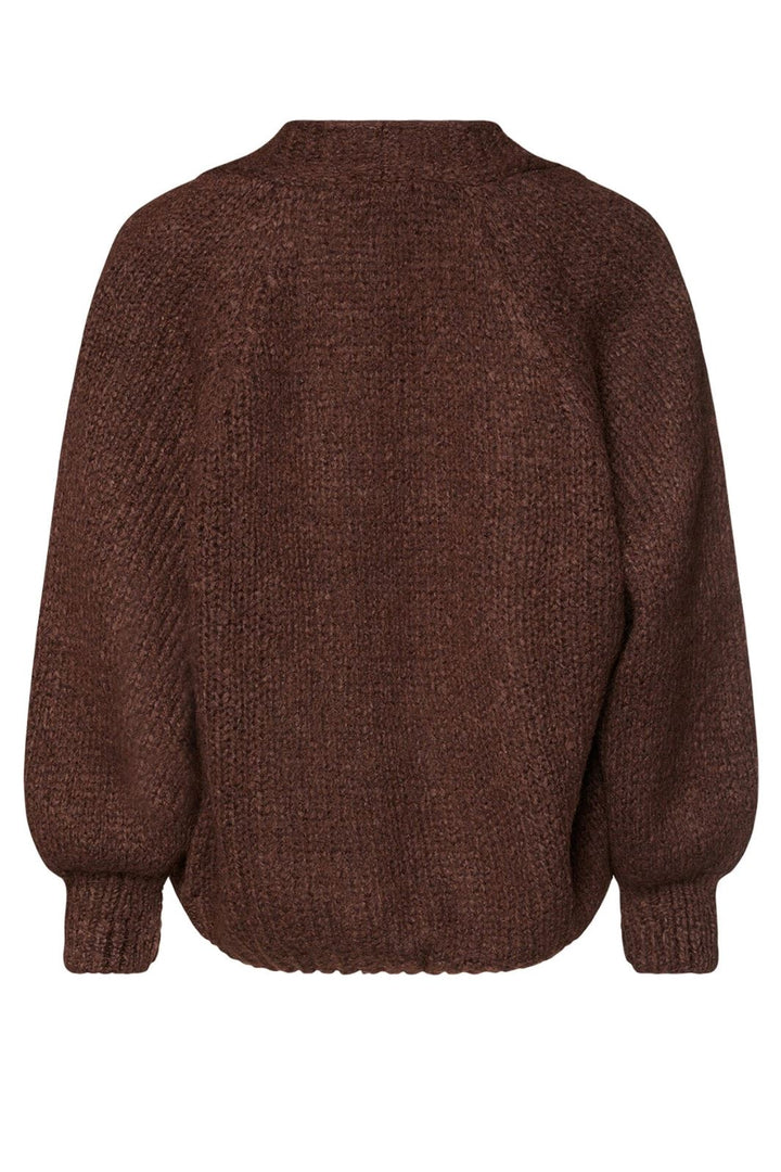 Noella - Fora Knit Cardigan - 548 Dark Brown Cardigans
