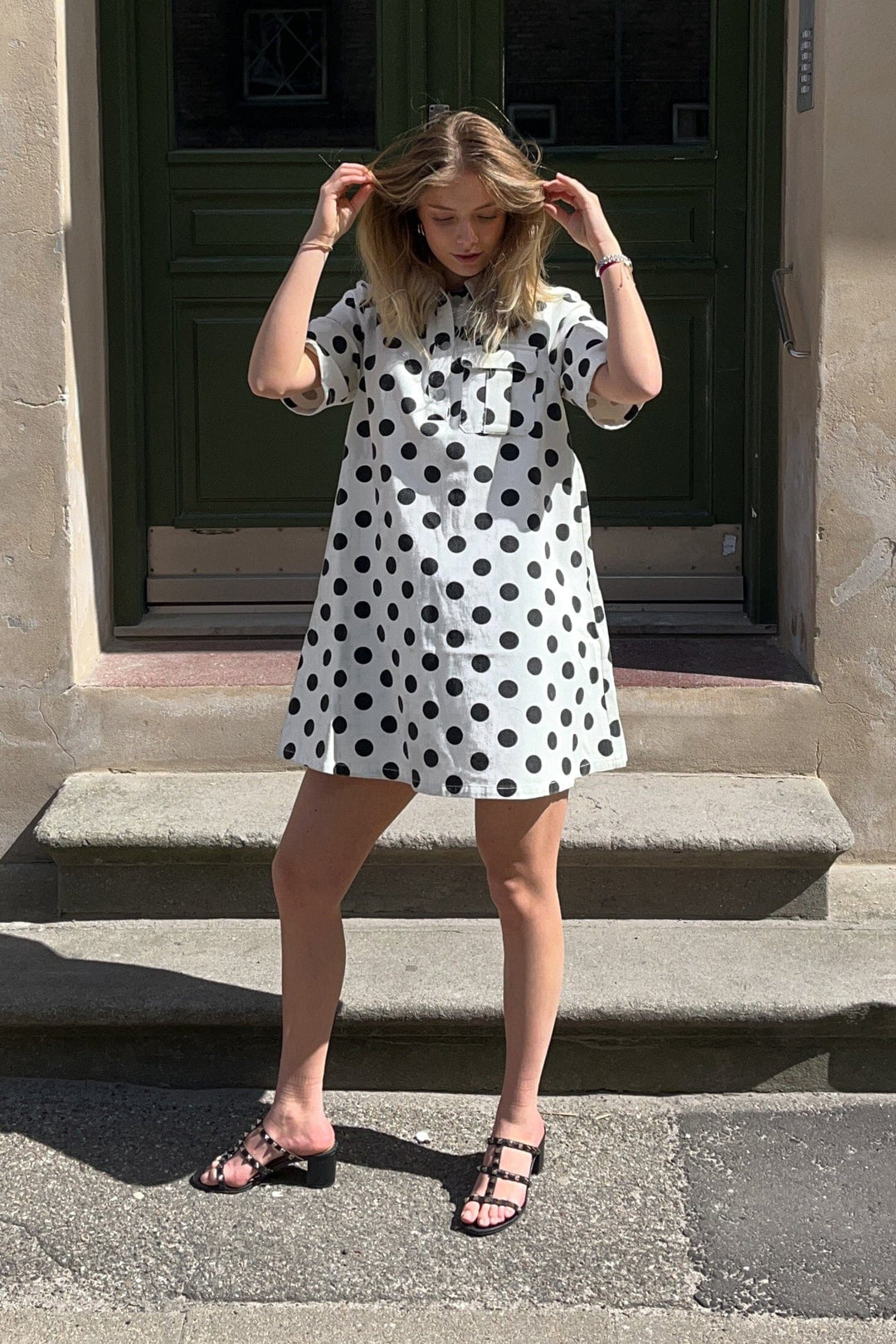 Noella - Jozie Dress 13280003 - 1323 Carmella White Print Kjoler