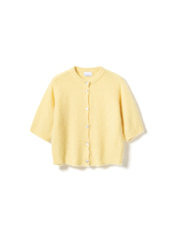 Noella - Kae Ss Knit Cardigan 12940086 - 260 - Light Yellow Cardigans