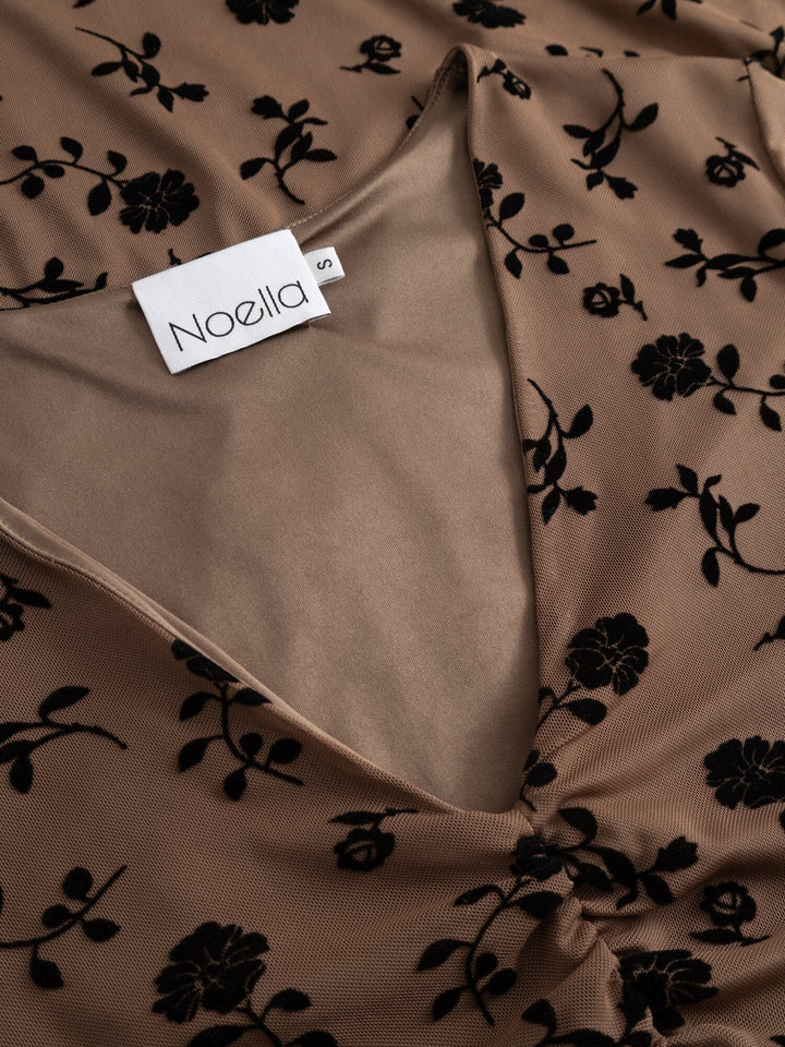 Noella - Kameyella Dress 14110002 - 1384 - Clarity Morel Print Kjoler