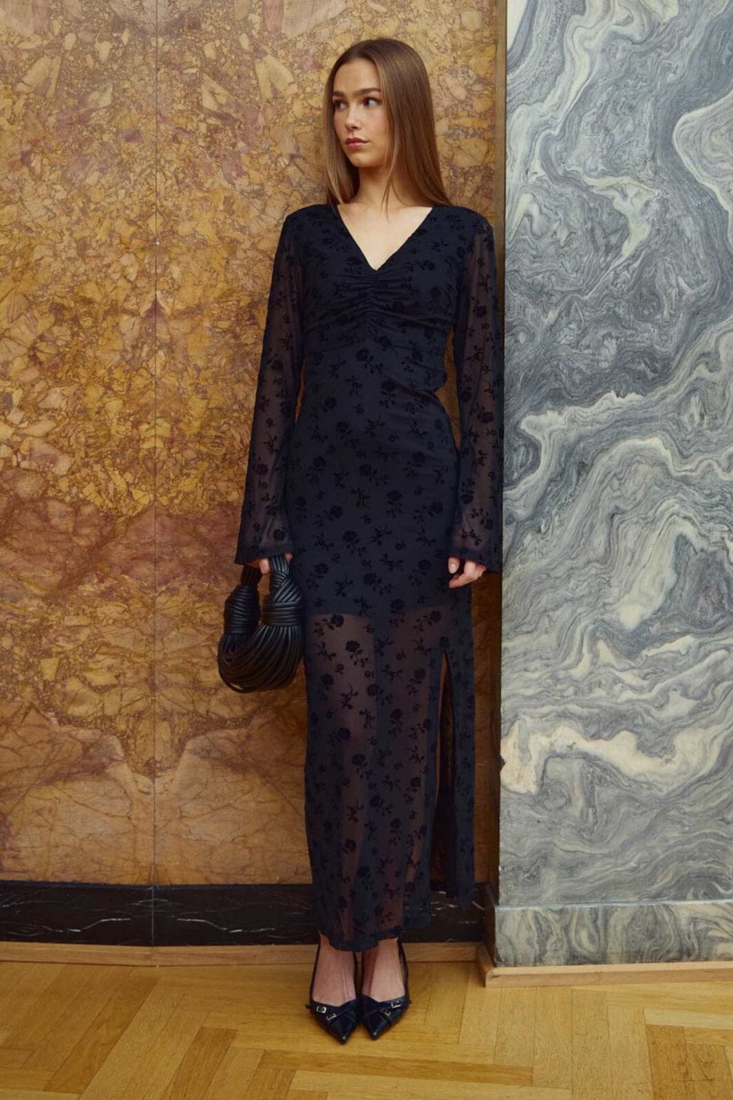 Noella - Kameyella Dress 14110002 - 1385 - Clarity Black Print