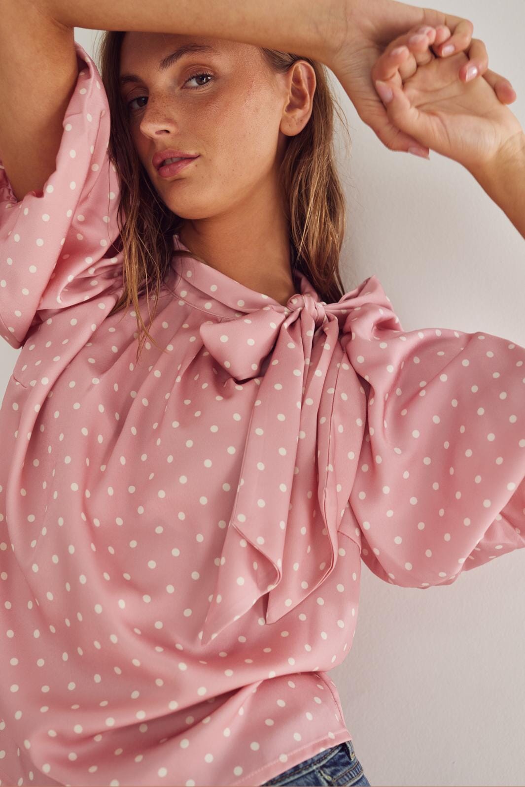 Noella - Kesha Blouse 13450002 - 1335 Carmine Blush Print