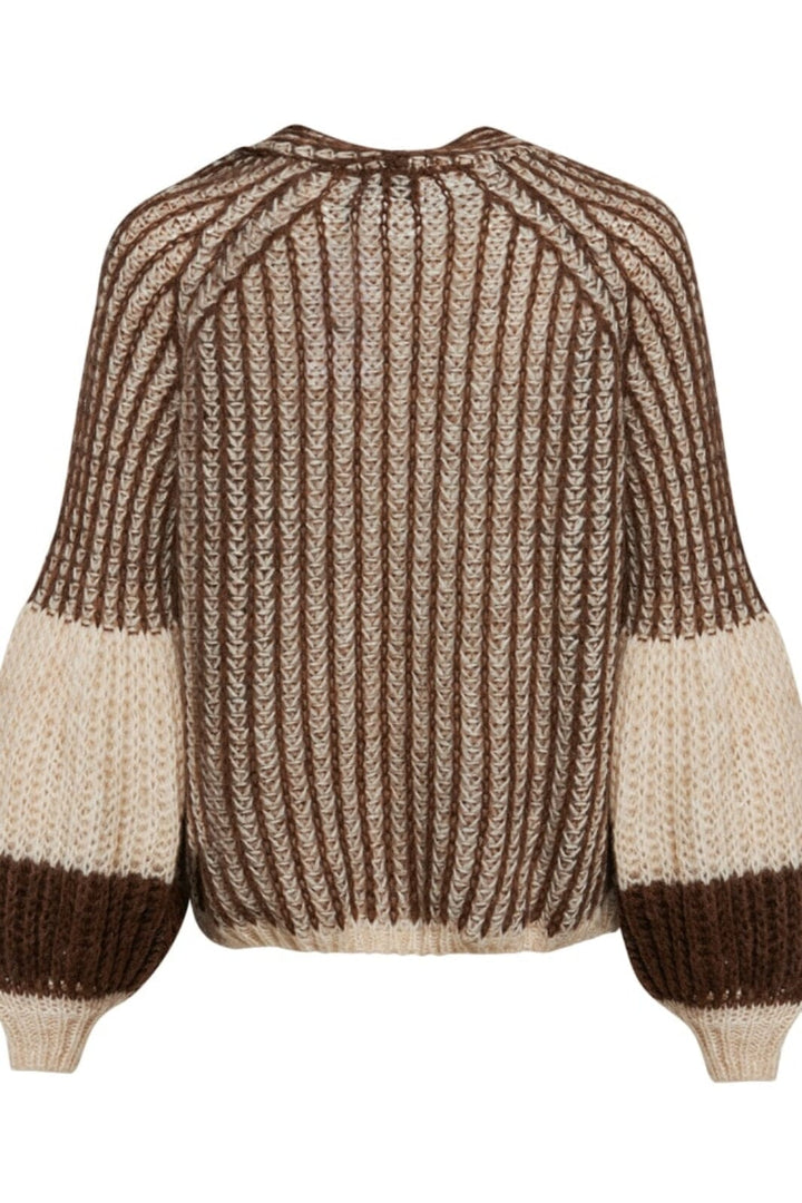Noella - Liana Knit Cardigan - Beige Brown Cardigans