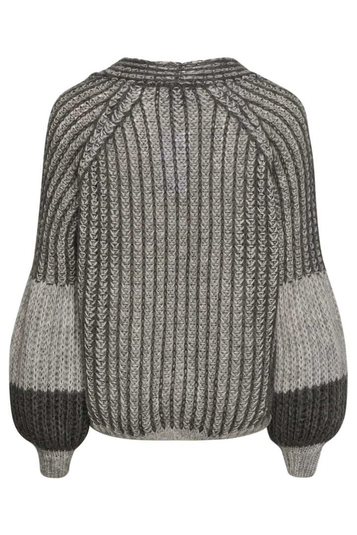 Noella - Liana Knit Cardigan - Grey Melange Mix Cardigans