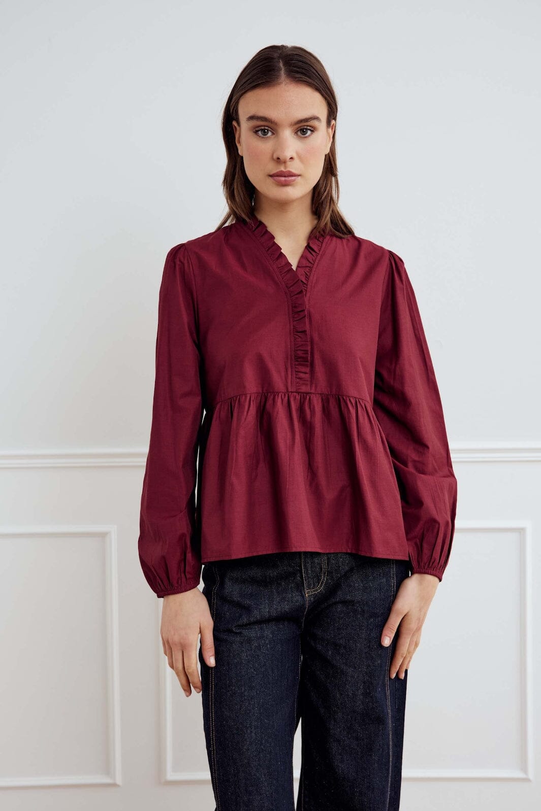 Noella - Matti Blouse 13820002 - 1355 - Dusty Mahogany